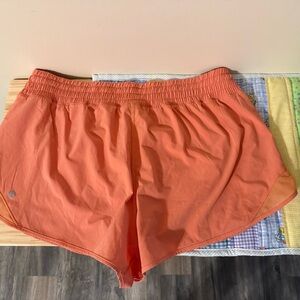 Women's Orange Athletic Shorts